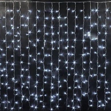 Гірлянда лінійна внутрішня Водоспад Нитка 240LED 4514 AND 39-5 Прозорий провід, холодне і теплое