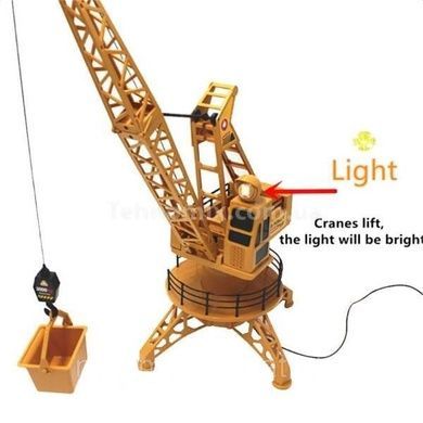 Кран на дистанционном управлении с подсветкой на батарейках 53см Tower Crane
