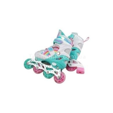 Ролики детские раздвижные 34-38р 52022-М Розовые