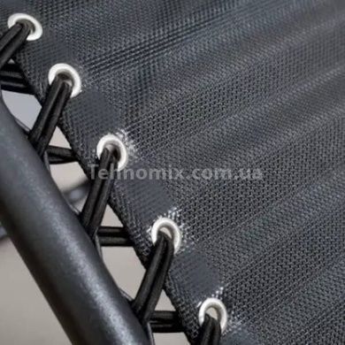 Шезлонг раскладной для отдыха на природе с подстаканником и навесом от солнца MMX-150 Черный