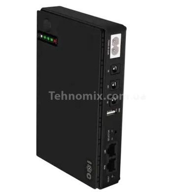 Безперебійник для wi-fi роутера UPS 13000mAh 18Вт 5В, 9В, 12В DC Чорний