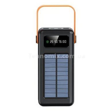 Power Bank із сонячною панеллю та проводами 80000 YM-637 CX Чорний