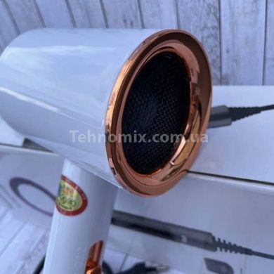 Фен для волос с турбо потоком воздуха Fashion Hair Dryier Белый