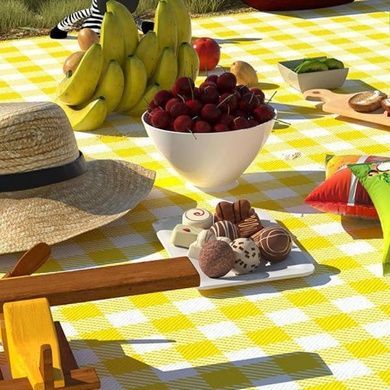 Килимок-підстилка водонепроникний складний для пікніка 200&times;200см SlideB Жовтий