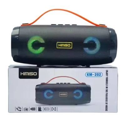 Blueooth колонка акумуляторна 3+3Вт USB Kimiso 202 Чорна