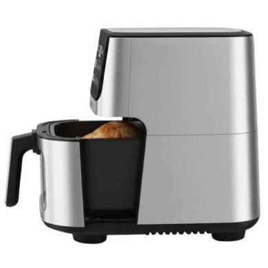Повітряна фритюрниця аерогриль 12л 4500W Domotec MS 3224 Чорна з сірим
