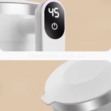 Кухоль-мішалка з датчиком температури та екраном на ручці Auto Stirring Mug Біла