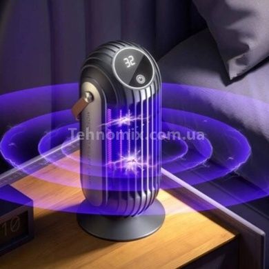 Ловушка антимоскитная аккумуляторная с дисплеем mosquito killer Черная