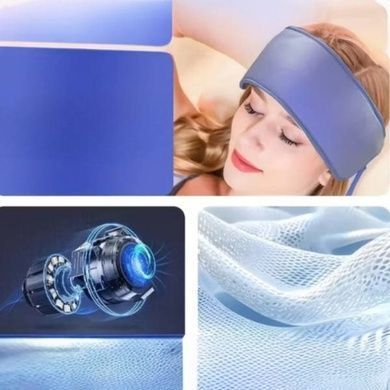 Масажер для голови компресійний розслаблюючий від головного болю Head Airbag Синій