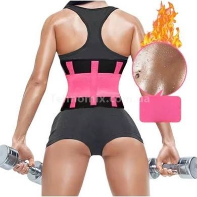 Пояс для похудения Hot Shapers Belt Power Черный с розовым р-р XL