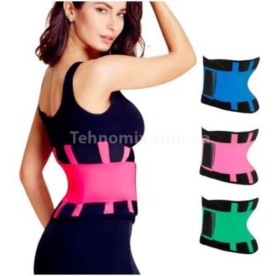 Пояс для похудения Hot Shapers Belt Power Черный с розовым р-р XL