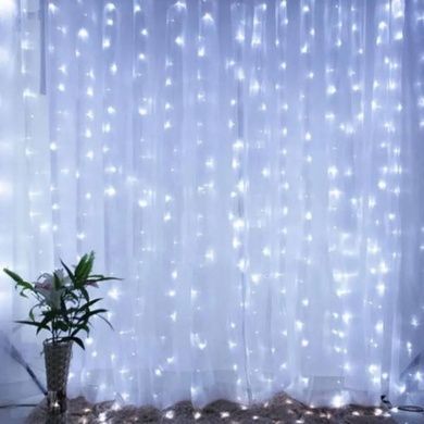 Гірлянда лінійна внутрішня Водоспад Нитка 240LED 4514 AND 39-5 Прозорий провід, холодне і теплое