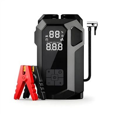 Пусковое автомобильное устройство для аккумулятор+Компресор JUMP STARTER 18B 4IN1 Черное