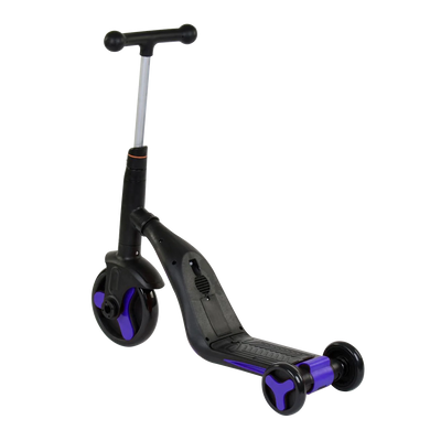 Самокат-велобег-велосипед 3 в 1 S 868 Best Scooter, 8 мелодій, колеса PU Синій