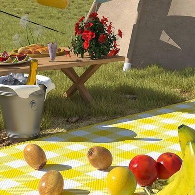 Килимок-підстилка водонепроникний складний для пікніка 200&times;200см SlideB Жовтий