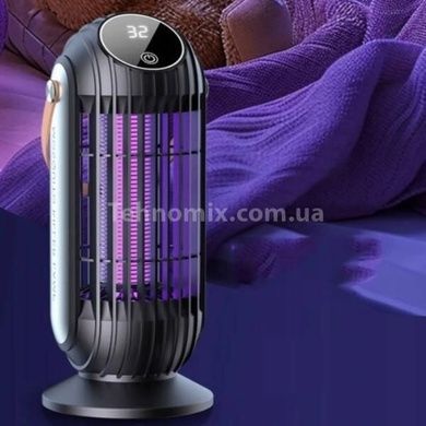 Ловушка антимоскитная аккумуляторная с дисплеем mosquito killer Черная