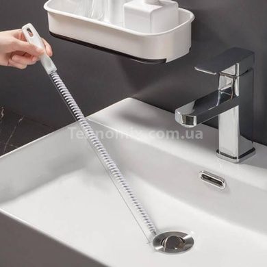 Щетка гибкая для чистки труб Toilet clog strip AND LY-626 Белая