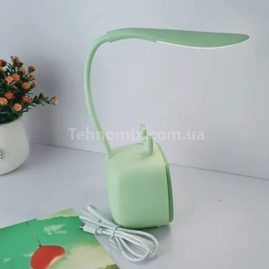 Лампа детская аккумуляторная настольная с RGB подсветкой Hello Зеленая
