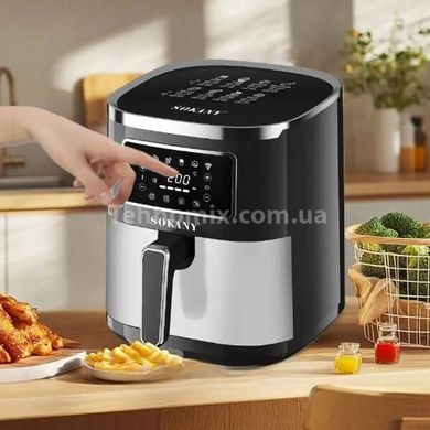 Аерофритюрниця з чашею з нержавіючої сталі 7л 1700Вт Sokany Air Fryer SK-10052