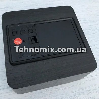 Годинник VST настільні електронні з будильником і термометром Зелена підсвітка