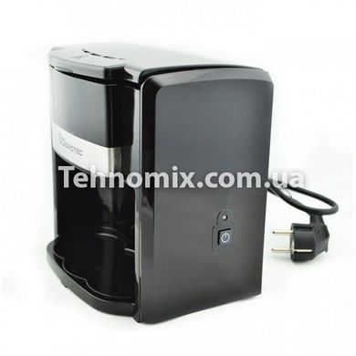 Кофеварка капельная Domotec MS-0708 на 2 чашки 500Вт Черная