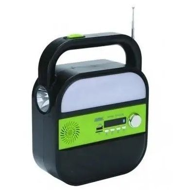 Портативна сонячна автономна система з ліхтарем та радіо + Powerbank Solar Light DT-9018