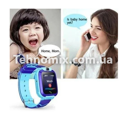 Дитячиий смарт-годинник S12 з камерою і Gps Блакитний