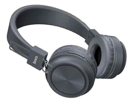 Беспроводные MP3 Наушники Bluetooth HOCO Promise W25 серые