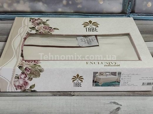 Скатертина Tabe DAISY 160х220смЖаккард Бавовна/Поліестер