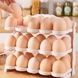 Лоток для яиц трехуровневый складной пластиковый Egg holder 1225 Белый