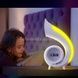 Нічник з годинником та Bluetooth колонкою G69 Pro LED Lyrics Біла