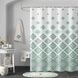 Фіранка-шторка для душу 180*180см Shower curtain W-5 Зелені ромби
