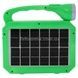 Фонарь аккумуляторный переносной с солнечной панелью JA-2002 SOLAR CHARGING Салатовый