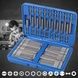 Набор бит магнитных 50шт в чемодане SOCKET SET ES-50 Голубой
