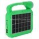 Фонарь аккумуляторный переносной с солнечной панелью JA-2002 SOLAR CHARGING Салатовый