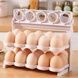 Лоток для яиц трехуровневый складной пластиковый Egg holder 1225 Белый