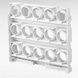 Лоток для яиц трехуровневый складной пластиковый Egg holder 1225 Белый
