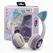 Бездротові навушники Bluetooth з котячими вушками LED CAT EAR P33 фіолетові