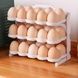 Лоток для яиц трехуровневый складной пластиковый Egg holder 1225 Белый