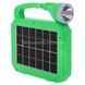 Фонарь аккумуляторный переносной с солнечной панелью JA-2002 SOLAR CHARGING Салатовый