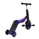 Самокат-велобег-велосипед 3 в 1 S 868 Best Scooter, 8 мелодій, колеса PU Синій