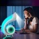 Нічник з годинником та Bluetooth колонкою G69 Pro LED Lyrics Біла