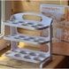 Лоток для яиц трехуровневый складной пластиковый Egg holder 1225 Белый