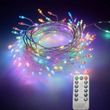 Гирлянда роса линейная Мишура пушистая с пультом 5м 150LED 220V 4493 AND 17-1 Медная проволока, мультиколор