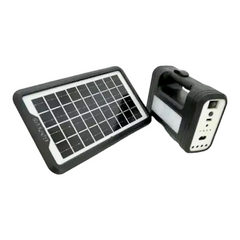 Портативна сонячна автономна система з ліхтарем та радіо + Powerbank Solar Light DT-9006
