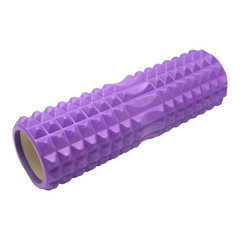 Ролик массажный для йоги, фитнеса (спины и шеи) OSPORT (45*12 см) Фиолетовый