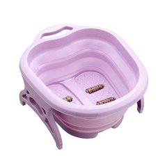 Складная ванночка массажер для массажа ног с роликами Фиолетовая