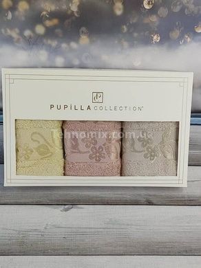 Рушники Pupilla Class gul 30х50см Бамбук набір 3шт
