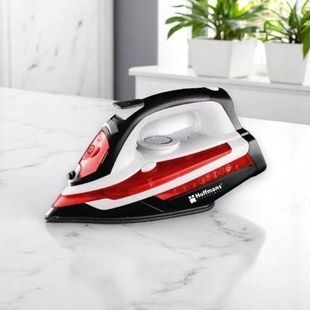 Утюг бытовой с антипригарным покрытием Hoffmans 2800W HM-9031 Черный с красным