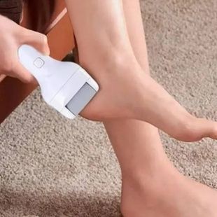 Пилка-пемза акумуляторна для п'ят 5Вт, USB, 2 режими швидкості Біла